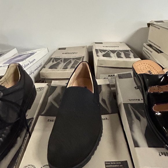 Vintage‎ Hartjes Mens Black Nubuck slip on shoes